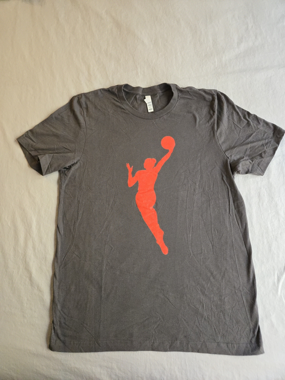 Bella Canvas WNBA Logo Gray Short Sleeve Tee HAL3